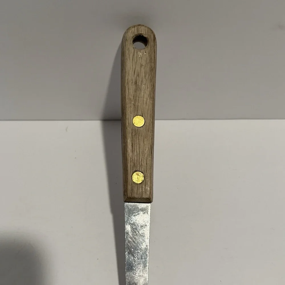 Vintage Robinson Knife Co Stainless Spatula Turner Wood Handle‎ USA